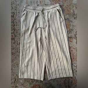 NYCC Beige and Gray Striped Pants